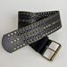 Trendy Wide Punk Belt With Eyelets & Studs - Gothic Streetwear Accessory For Women & Men - Adjustable Waistband For Jeans, Skirts & Dresses_voghion.com