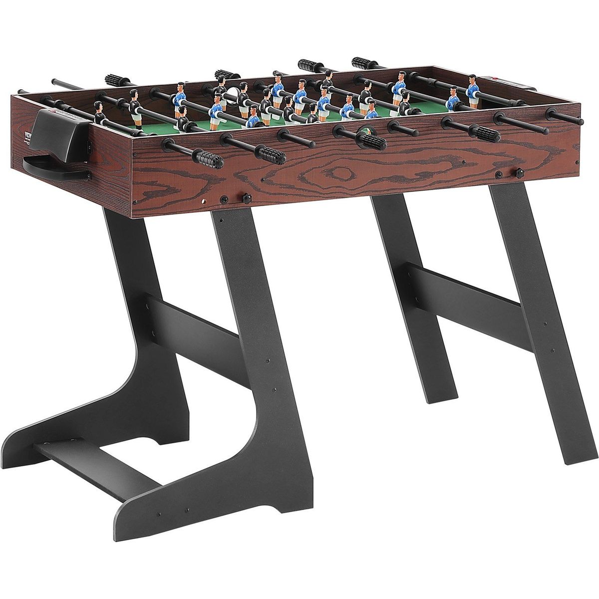 VEVOR Folding Foosball Table, 42 Inch Standard Size Foosball Table, Indoor Full Size Foosball Table For Home, Family, And Game Room, Soccer With Foosball Table Set, Includes 2 Balls_voghion.com