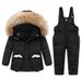 Premium Kids' Winter Snowsuit Set – Insulated Hooded Puffer Jacket & Pants (90% White Duck Down, Water-Resistant, Unisex 3-8Yrs, EU/US Style)_voghion.com