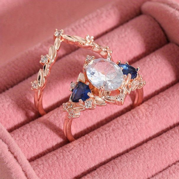 Zweiteiliges Set Eleganter Zirkonia-Ringe für Damen – Perfekt für Partys und andere Anlässe – Geschenkidee – Damenschmuck_voghion.com