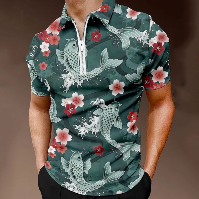 2023 Kurzarm Herren Polo T-Shirt Herren Casual Sommer Business Herrenbekleidung Poloshirt_voghion.com