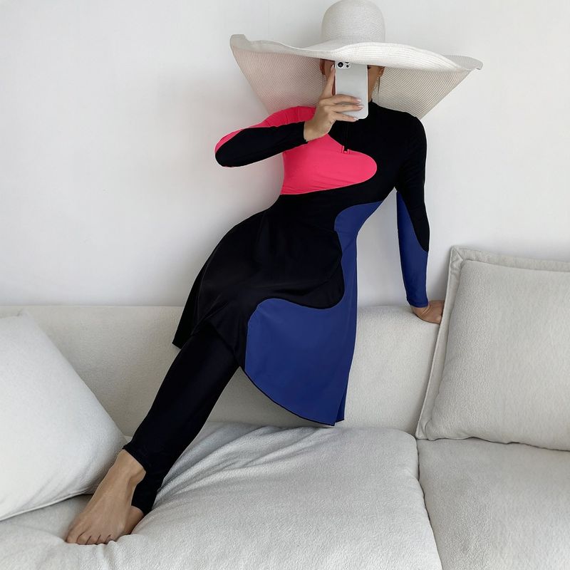 Women's Clothing Sun Protection Beachwear Set Long Sleeve Women's Swimwear Two-Piece Suit For Beach Activities Suitable For Various Regions_voghion.com