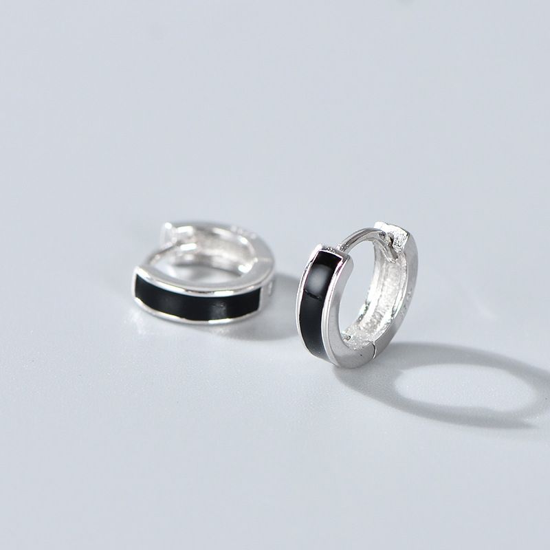 Wanying Dropper Ear Buckle S Pure Silver Simple Fashion Japanese and Korean Sweet Internet Red Jewelry Versatile_voghion.com