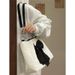 Korean Style Women's 2024 New Niche Bow Tote Summer Large Capacity Canvas Cute Shoulder Bag_voghion.com