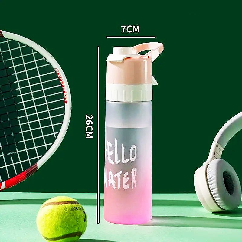 Frasco de spray para mulheres, copo portátil para estudantes e crianças, garrafa de água multifuncional para esportes de fitness no verão_voghion.com