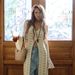 Riviera-Inspired Open-Knit Duster Cardigan – Oversized V-Neck With Bell Sleeves & Waist Tie (S/M/L, Cream Textured Weave)_voghion.com