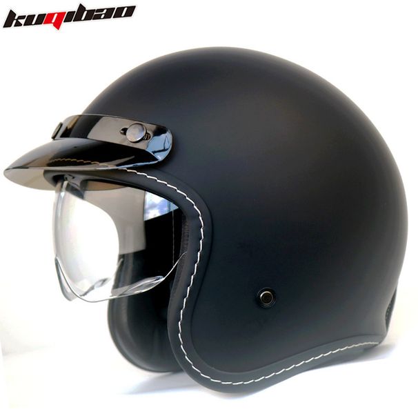 Vintage Style Motorcycle Half Helmet With Bluetooth Intercom & 3C Certification - Lightweight ABS Shell, Adjustable Fit For Men & Women_voghion.com