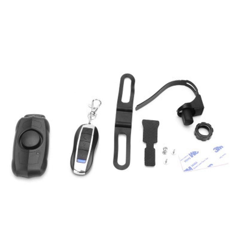 Wireless remote control USB charging bicycle horn electric vehicle household vibration anti-theft alarm_voghion.com