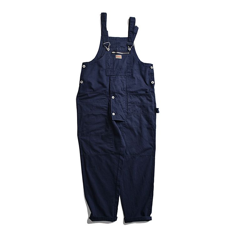 Herrenbekleidung Overalls Herren Marken-Arbeitskleidung Overalls mit mehreren Taschen, lockere Arbeitshose_voghion.com