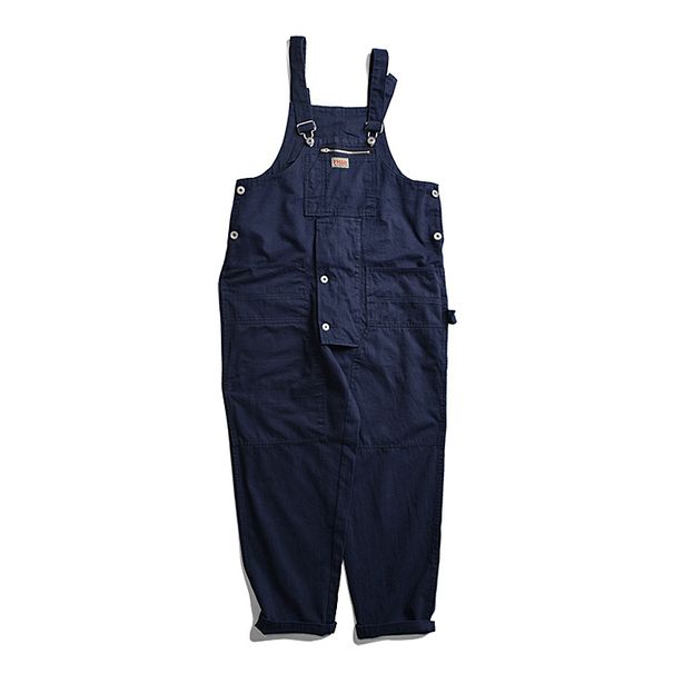 Herrenbekleidung Overalls Herren Marken-Arbeitskleidung Overalls mit mehreren Taschen, lockere Arbeitshose_voghion.com