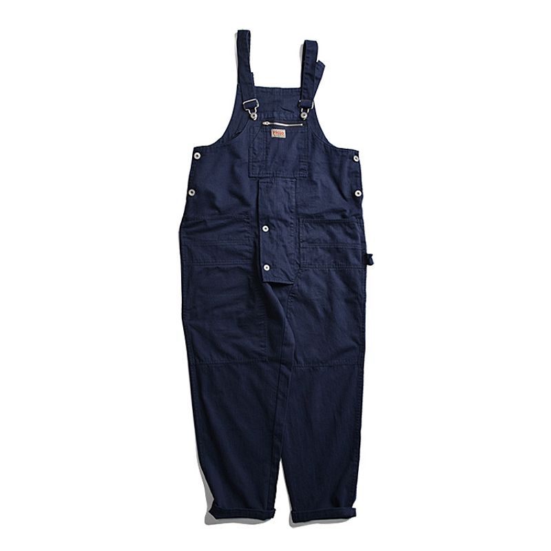 Herrenbekleidung Arbeitskleidung Overalls Multi Pocket Jumpsuit Lockere Arbeitshose_voghion.com