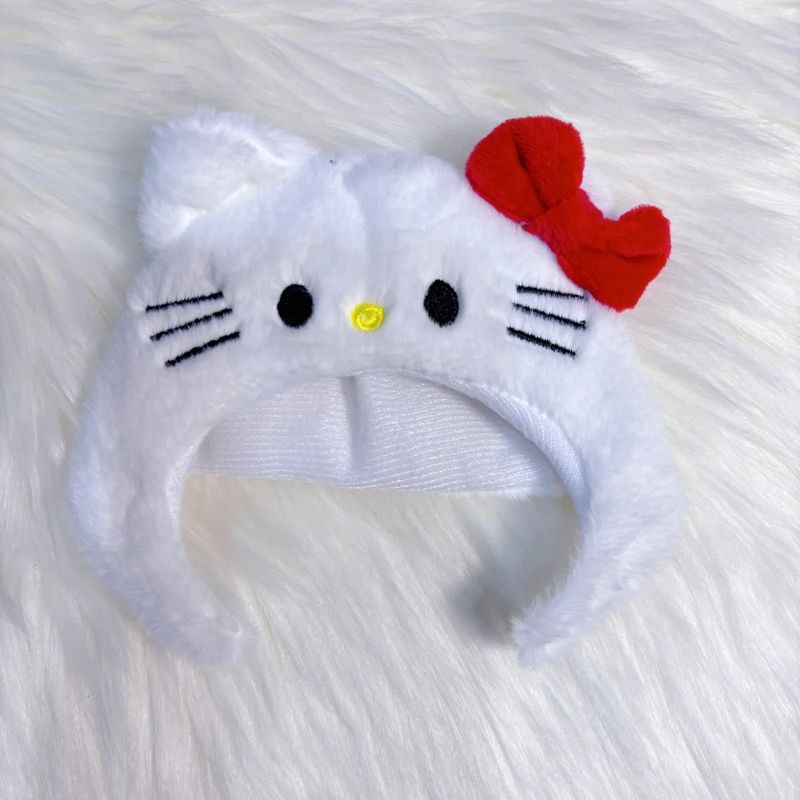 and Cute Hat Plush Toy Bag Pendant Keychain Doll Pink Girl Heart_voghion.com