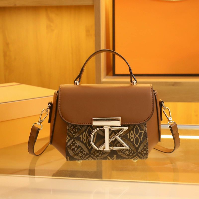 2024 Neue High-End-Print-Spleißen-kleine quadratische Tasche Schulter-Umhängetasche_voghion.com