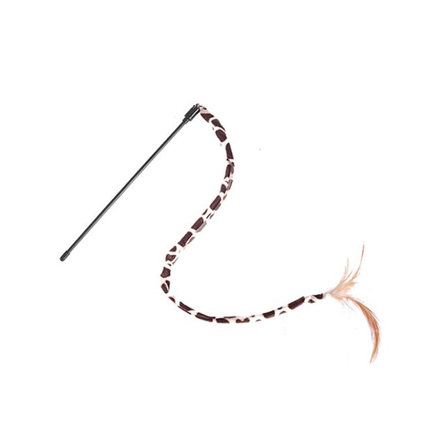 Zabawka Yiwu Haqi z nadrukiem w panterkę, krótka wędka, pojedynczy, indywidualny pakiet dla kota_voghion.com