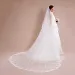 Gioielli per capelli Veli da cattedrale a due strati in bianco avorio con bordo in pizzo e pettine, accessori da sposa Veu De_voghion.com