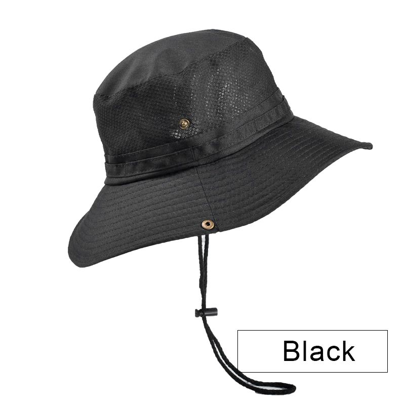 Gorąca sprzedaż 2024 Panama Bucket Outdoor Protection Hats dla mężczyzn Moda Letnia osłona Fisherman Hat Anty-UV Sun Cap_voghion.com