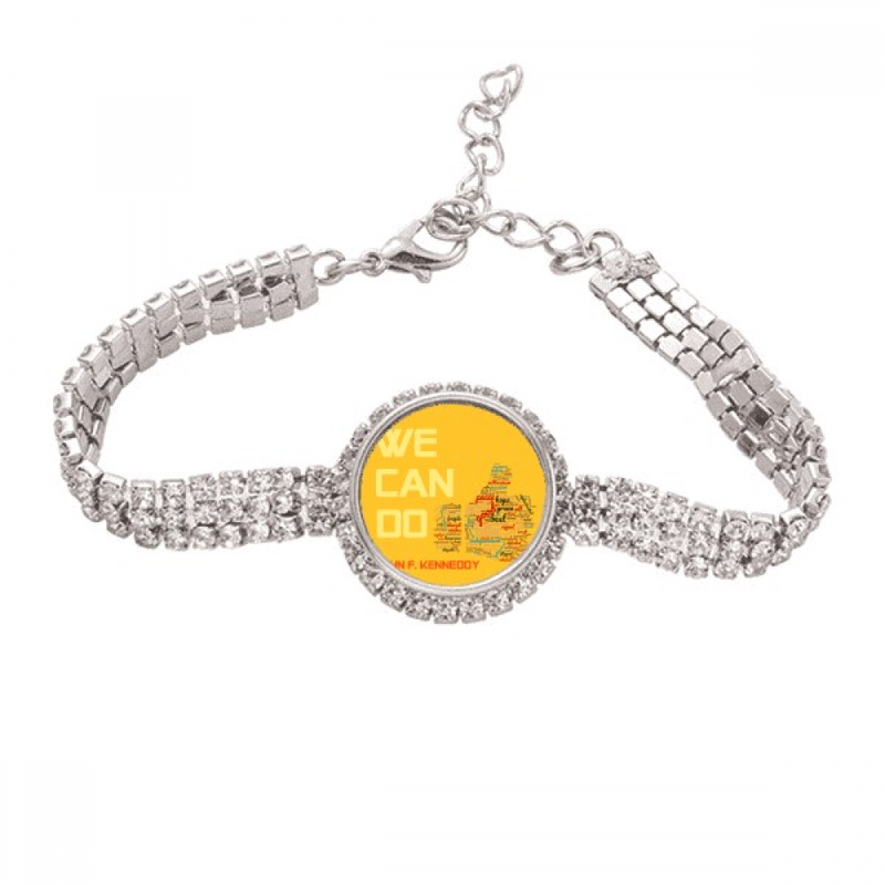 Wahlslogan „Wir machen es besser“ – Tenniskette, Fußkettchen, Armband, Diamantschmuck_voghion.com