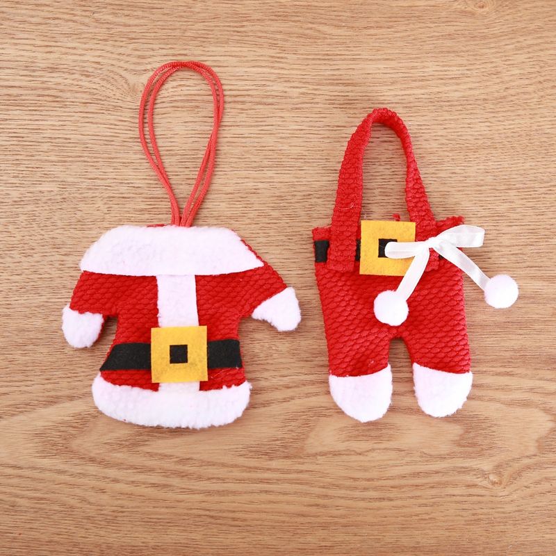 Factory wholesale Christmas table decoration Christmas knife and fork set Christmas tableware set Christmas small clothes small pants_voghion.com