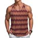 Herrenbekleidung Außenhandel Herren Retro-Stil Kontrastfarbe Wellenfarbe Streifen Stoff Weste Sommer Casual Herrenweste A0102_voghion.com