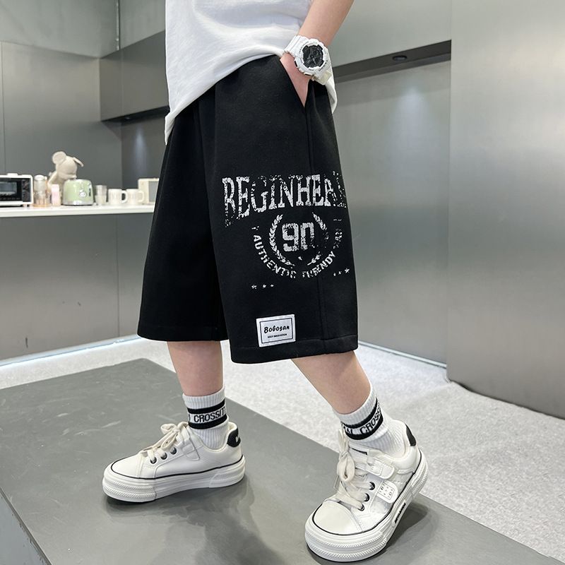 Pantaloncini elasticizzati in maglia per ragazzi - Pantaloncini traspiranti in misto cotone da 5 pollici per ragazzi (120-170 cm) | Articoli essenziali per la scuola e il campeggio | Certificazione di sicurezza UE_voghion.com