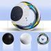 Pallone da calcio classico da competizione, in PVC spesso, antiusura, antideflagrante, in EVA, bianco e nero, cucito a macchina_voghion.com