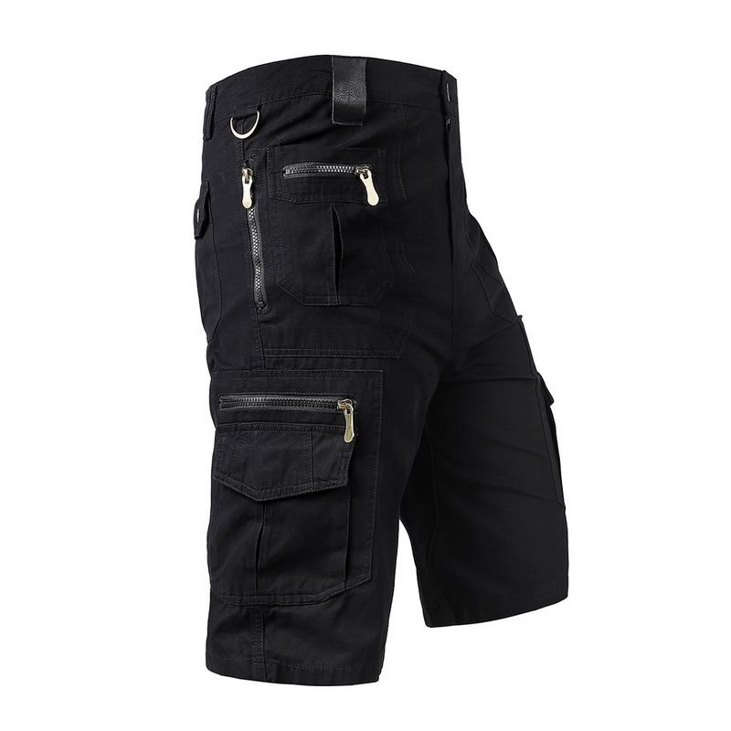 Herrenbekleidung Kurze Hose Herren Lockere Gerade Sommer Große Größe Trendy Lässige Mittellange Hose Mit Mehreren Taschen Arbeitsshorts Aus Reiner Baumwolle_voghion.com