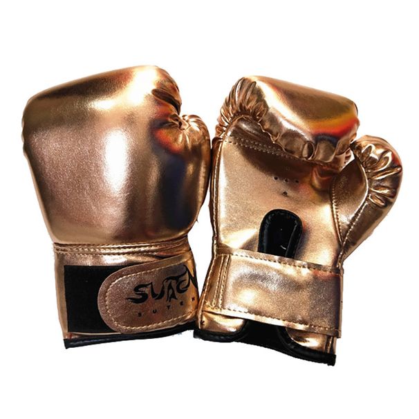 3 8 år gamla ljusa barn enfärgade pojkar och flickor Sanda boxningshandskar MMA Muay Thai slåsshandskar med sandsäck_voghion.com
