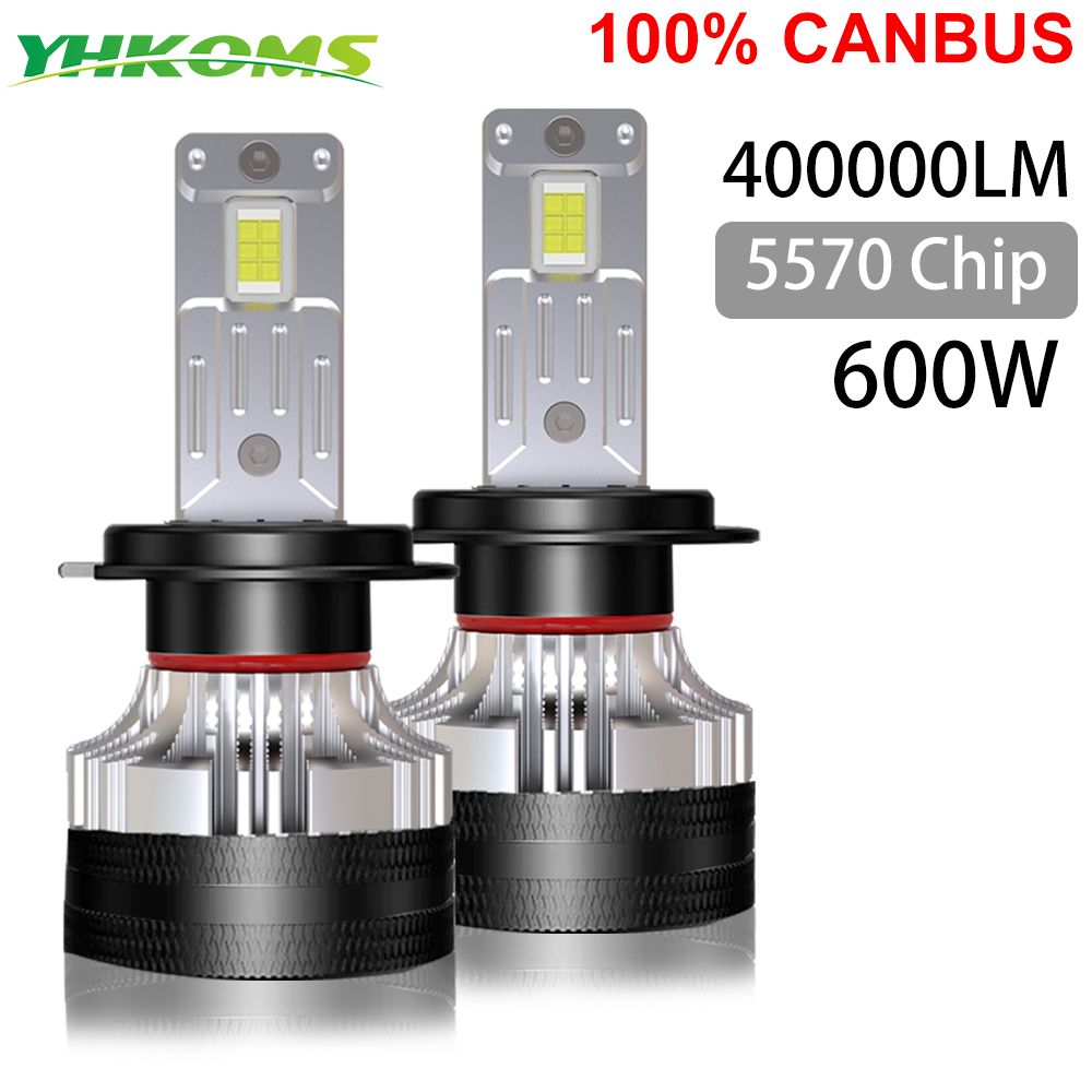 Lampadine per fari auto YHKOMS 600W 400000LM H7 LED H4 Canbus H1 H8 H9 H11 HB3 HB4 9005 9006 Fendinebbia automatico 6000K 12V No_voghion.com