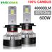 Lampadine per fari auto YHKOMS 600W 400000LM H7 LED H4 Canbus H1 H8 H9 H11 HB3 HB4 9005 9006 Fendinebbia automatico 6000K 12V No_voghion.com