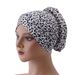 Chemo-Kappe mit Blumen- und Leopardenmuster – Weicher Baumwollturban mit Dutt hinten für Damenmodetrends, Bestseller_voghion.com