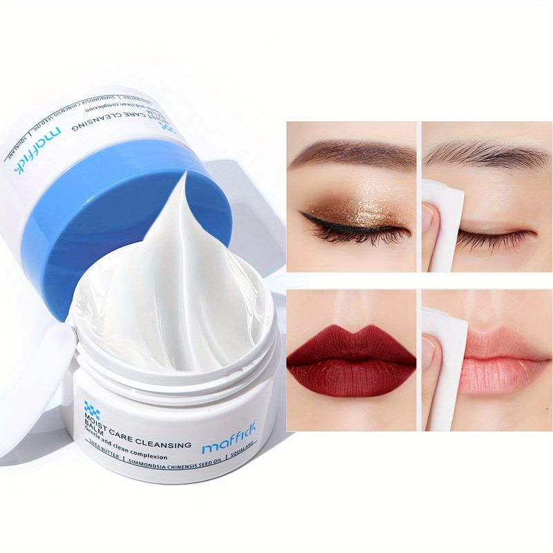 Make-up-Entferner für Augen und Lippen, Make-up-Entfernung, reizarme Tiefenreinigung, erfrischende und feuchtigkeitsspendende, milde Make-up-Reinigungscreme_voghion.com