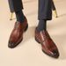 Euro Step Top Layer Rindsleder Handgefertigte neue Brogue Carved Business Formal Leder Herren Spitzschuh Jugend Derby Schuhe Trendy_voghion.com
