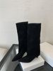 2024 Herbst Winter Neue Spitzschuh Niedrigen Absatz Rohr Reiten Bequeme Vielseitige Over-the-Knie Stiletto Lange Stiefel_voghion.com