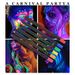 Set van 6 fluorescerende eyeliner- en oogschaduwpennen - op water gebaseerde gezichtsverf voor Halloween-cosplay met schuimtip_voghion.com