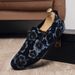 Fashion Personalized Printed Loafers Men's Low-top Foot-fitting Lazy Shoes Men's Doudou Shoes_voghion.com