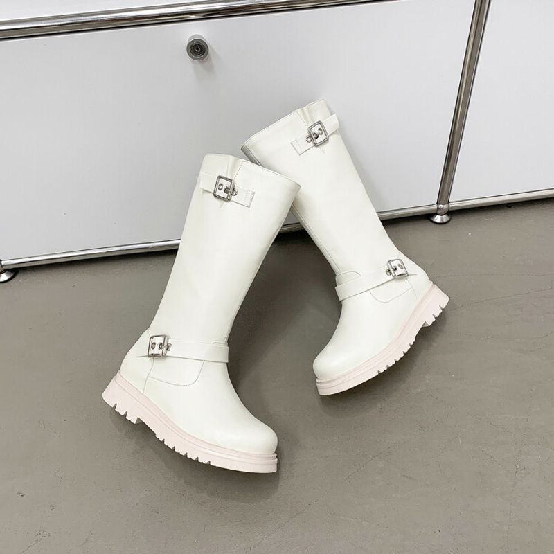 Shoes Children's High Tube Martin 2025 Autumn Winter New Style Big Kids Student Single Girls' Fashion Show Long Boots_voghion.com