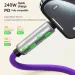 4-In-1 Super Fast Charging With Colorful Breathing Light Type-C Silicone Mobile Phone Data Cable_voghion.com