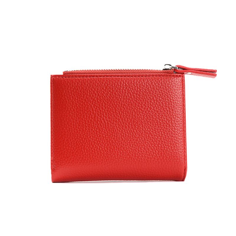 Coin Purses & Holders Spring New Women's Short Wallet Litchi Pattern Mini Multifunctional Coin Wallet Card Holder_voghion.com