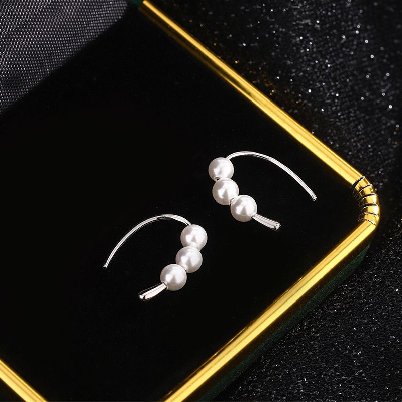Orecchini a gancio in argento sterling S999 con perle, da donna, a forma di goccia, nuovi orecchini estivi_voghion.com