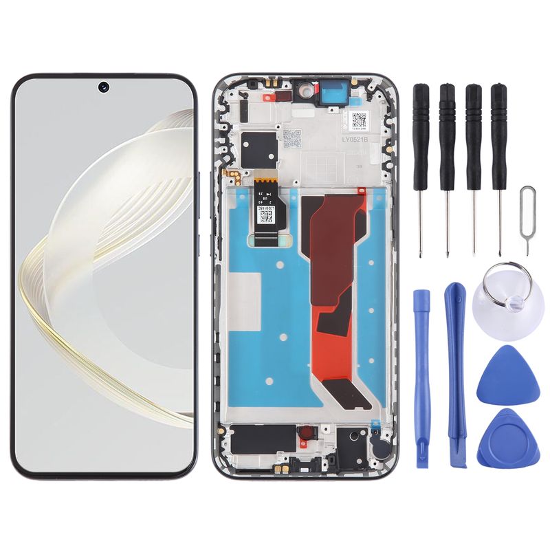 Oryginalny kompletny zestaw digitizera ekranu LCD do Huawei Nova 11 z ramką (czarny)_voghion.com