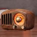 R919 Portable FM Radio With 5.0 BT Speaker; Walnut Wooden FM Radio With Old Fashioned Classic Style; Strong Bass Enhancement; Loud Volume_voghion.com