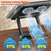 PACKONE Laptop Stand Adjustable 360° Rotating Base Ergonimic Foldable Laptop Riser For Desk Silver_voghion.com
