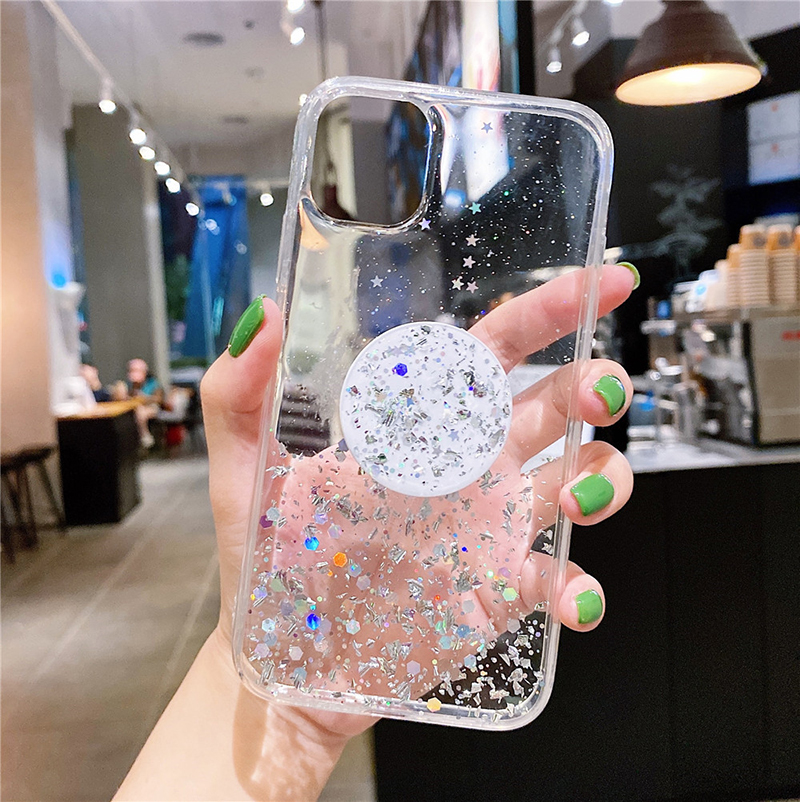Für Samsung M52 Hülle Klare Glitzerhülle Für Samsung A13 A42 A52 A72 A32 5G Hülle Für Galaxy S21 S20_voghion.com