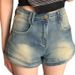 Straight elastic buttocks shorts for women's Instagram style spicy girl slim fit and distressed high waisted A-line_voghion.com