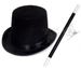 Cloak props magician hat bow tie magic wand Halloween cloak role play costume costume hat_voghion.com