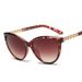 Sunglasses New Sunglasses Women's Round Face Personality Cat Eye Diamond Polarized Lenses Retro Sunglasses 8622_voghion.com