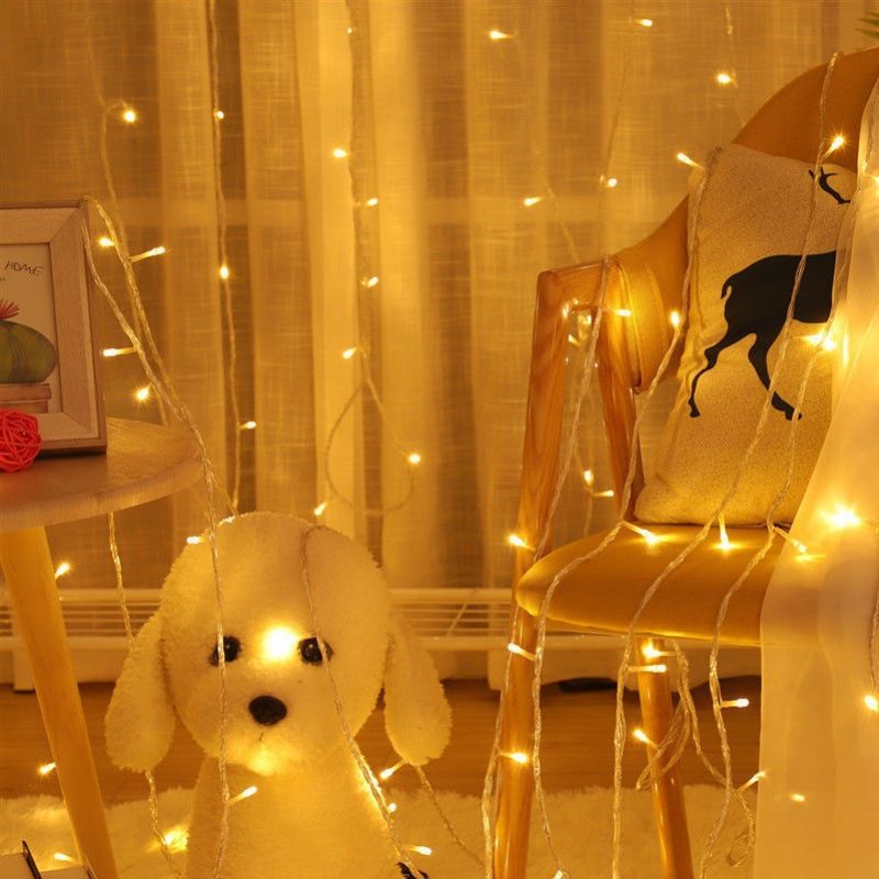 Stjärnljusslinga LED-rum sovrum sovsal dekoration ljus lykta festival blinkande ljus tjejigt internet kändisstjärnor_voghion.com