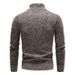 Men's Fleece-Lined High Neck Sweater - Warm Winter Knit Pullover With Soft Inner Fleece, Casual Loose Fit For Comfort & Style_voghion.com