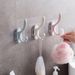 Wall-mounted coat hook plastic sticky hook bathroom bathroom nail-free coat hook bedroom punch-free hanger in stock_voghion.com
