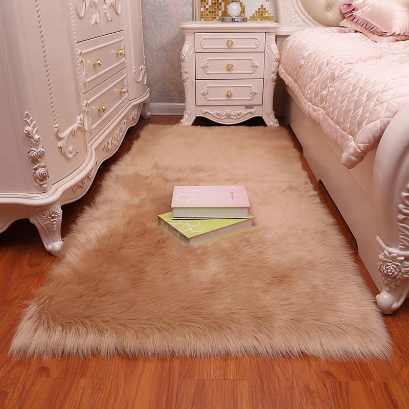 Hochwertiger, flauschiger Hochflorteppich – Ultraweicher, maschinengewebter Kunstwollteppich für den Innen- und Außenbereich – Modernes, minimalistisches Rechteckdesign_voghion.com